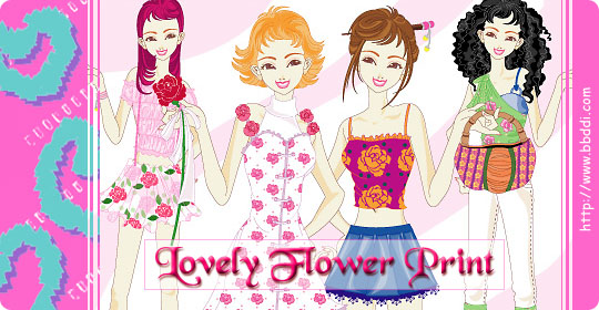 Lovely Flower Print 이전빠숑 코디