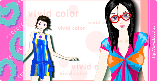 vivid color 이전빠숑 코디