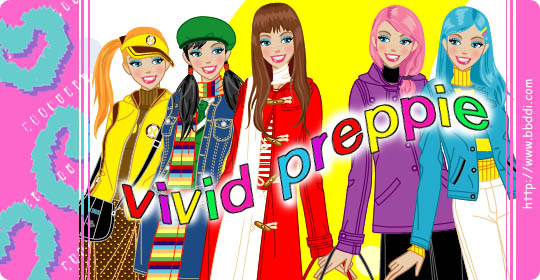 vivid preppie~~ 이전빠숑 코디