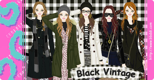 Black Vintage 옷입히기 게임