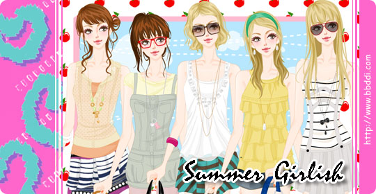 Summer Girlish 옷입히기 게임