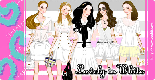 Lovely in White 옷입히기 게임