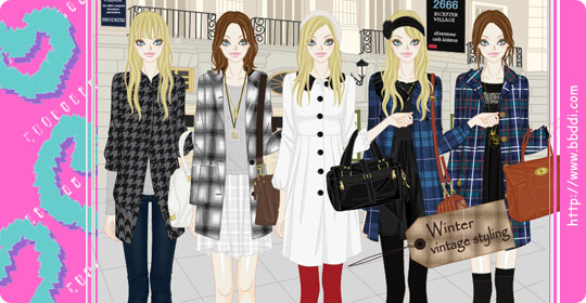 Winter Vintage Styling 옷입히기 게임