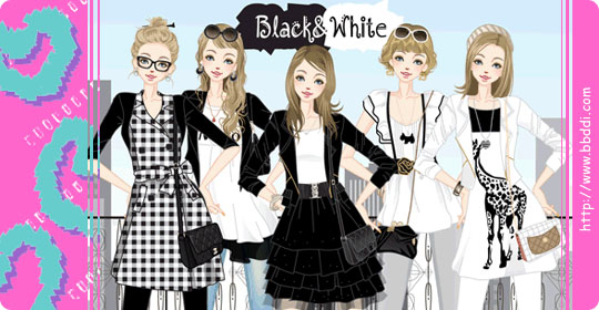 Black&White 옷입히기 게임