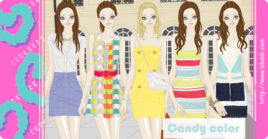Candy Color 옷입히기 게임