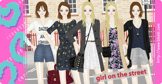 Girl on the Street 옷입히기 게임