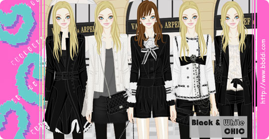 Black & White CHIC 옷입히기 게임