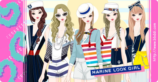 Marine Look GIRL 옷입히기 게임