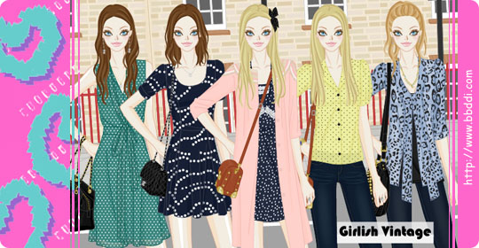 Girlish Vintage 옷입히기 게임