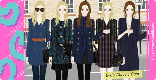 Girly Classic Coat 옷입히기 게임