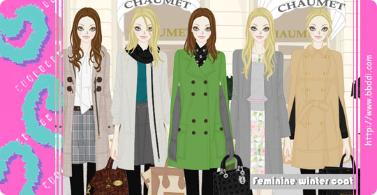 Feminine Winter Coat 옷입히기 게임