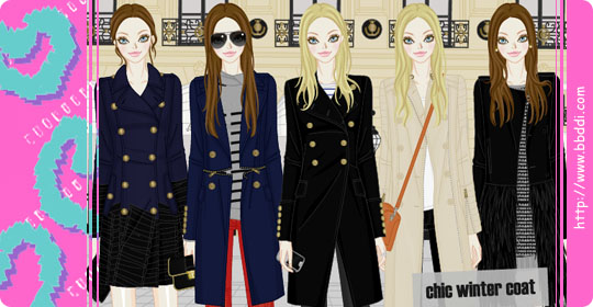 Chic Winter Coat 옷입히기 게임
