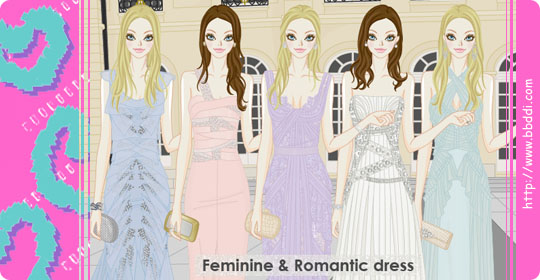 Feminine  & Romantic Dress 옷입히기 게임