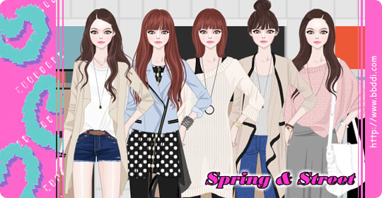 Spring & Street 옷입히기 게임
