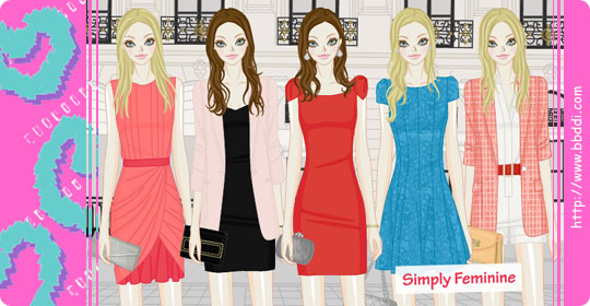 Simply Feminine 옷입히기 게임