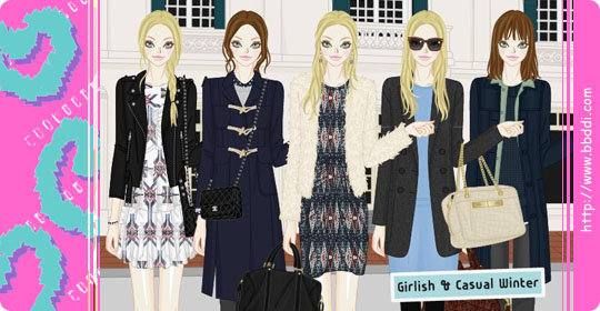 Girlish & Casual Winter 옷입히기 게임