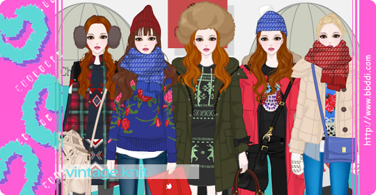 Vintage Knit 옷입히기 게임