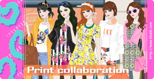 Print Collaboration 옷입히기 게임