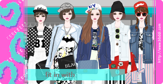 fit in with 옷입히기 게임