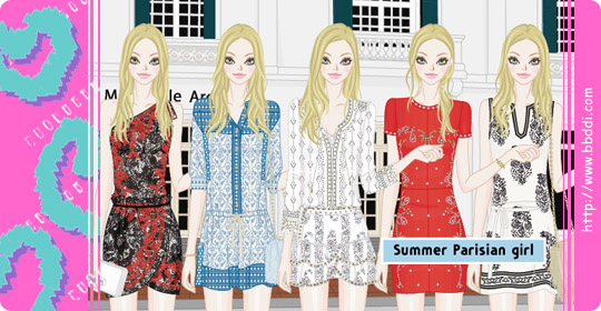 Summer Parisian Girl 옷입히기 게임