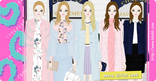 Retro Girlish Look 옷입히기 게임