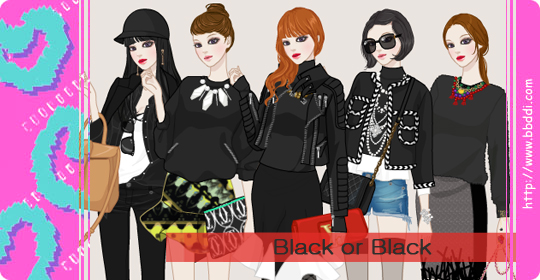 Black or Black 옷입히기 게임