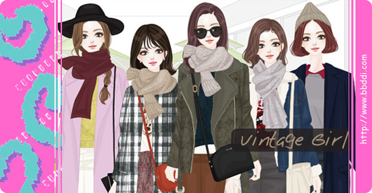 Vintage Girl 옷입히기 게임