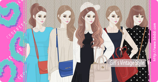 Girl`s Vintage Style 옷입히기 게임