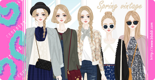 Spring Vintage 옷입히기 게임