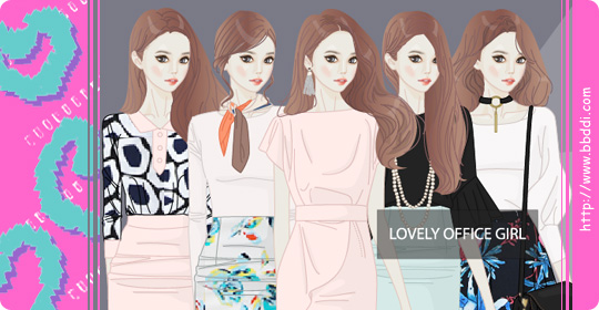LOVELY OFFICE GIRL 옷입히기 게임