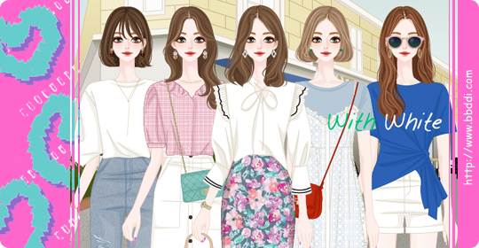 With White 옷입히기 게임