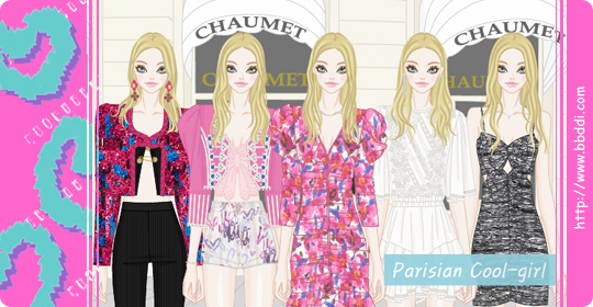 Parisian Cool-girl 옷입히기 게임