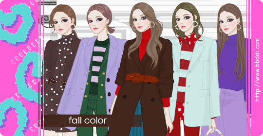 fall color 옷입히기 게임