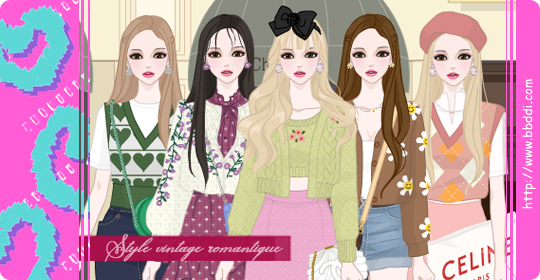 Style vintage romantique 옷입히기 게임