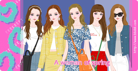 A woman of Spring 옷입히기 게임