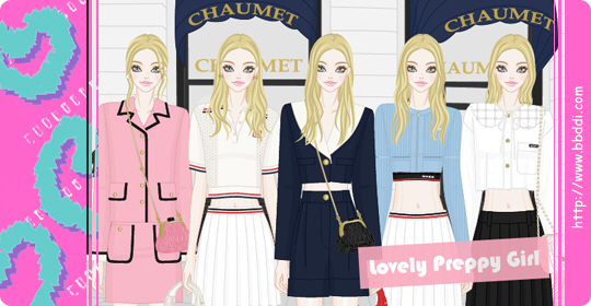 Lovely Preppy Girl 옷입히기 게임