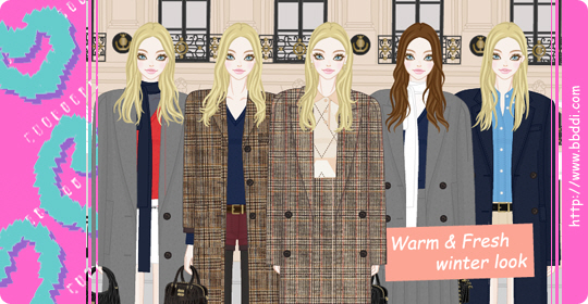 Warm & Fresh winter look 옷입히기 게임