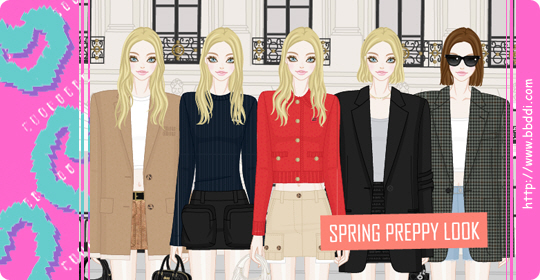SPRING PREPPY LOOK 옷입히기 게임