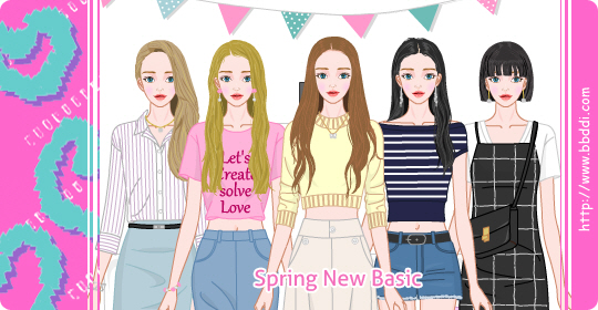 Spring New Basic 옷입히기 게임