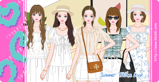 Summer White Look 옷입히기 게임