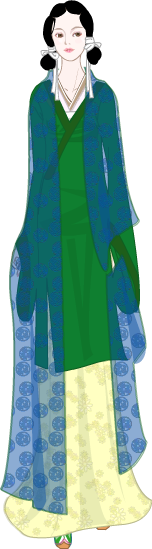 고려복식 model1