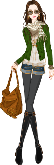 Feminine layered model5