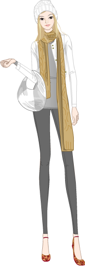 Muffler & Scarf model1