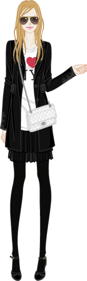 It girl’s black style model2