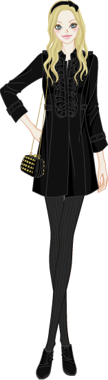 Winter Girlish Look model5