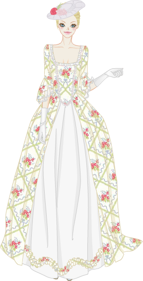 Romantic Rococo Dress model3