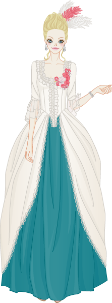 Romantic Rococo Dress model5