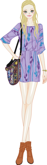Bohemian Girlish model1