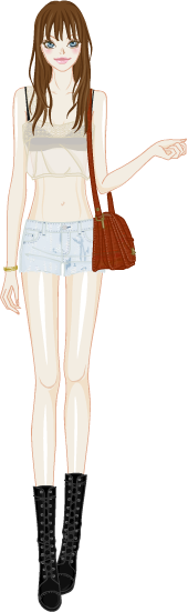 Crop Top Style model3