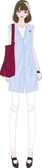 Style_natural & Layered Look model1